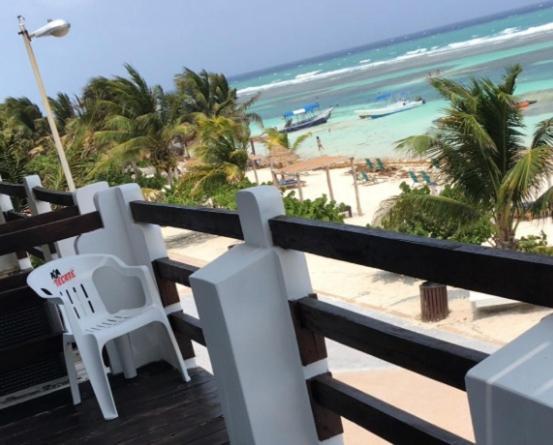 Hotel Blue Reef frente al mar Mahahual Esterno foto