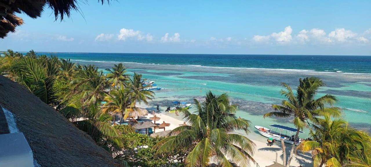 Hotel Blue Reef frente al mar Mahahual Esterno foto