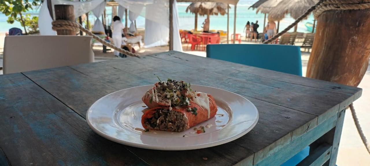 Hotel Blue Reef frente al mar Mahahual Esterno foto