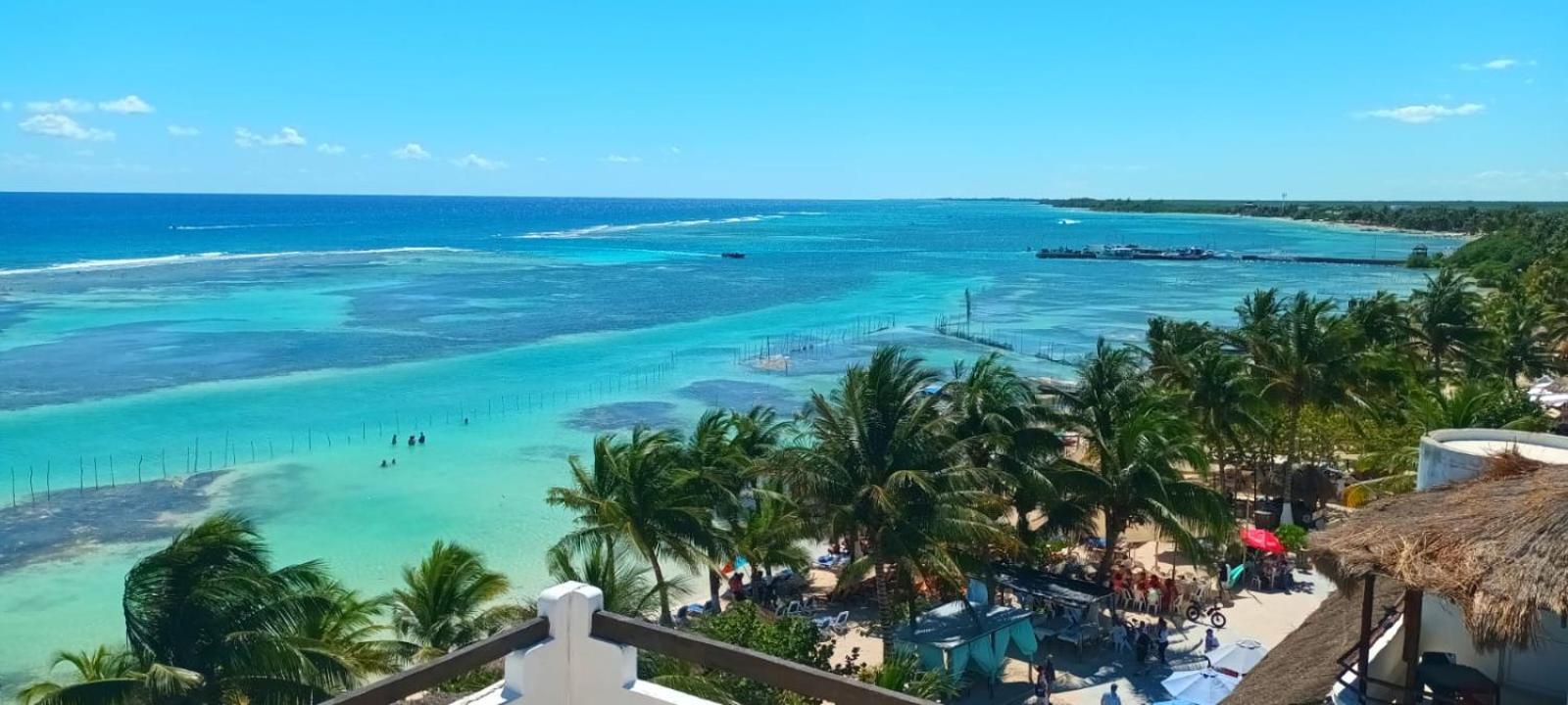 Hotel Blue Reef frente al mar Mahahual Esterno foto