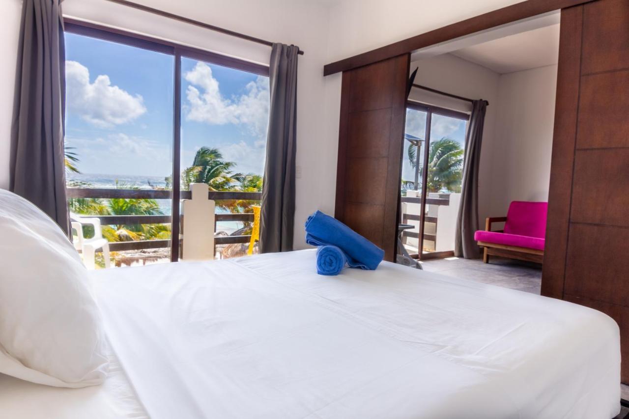 Hotel Blue Reef frente al mar Mahahual Esterno foto