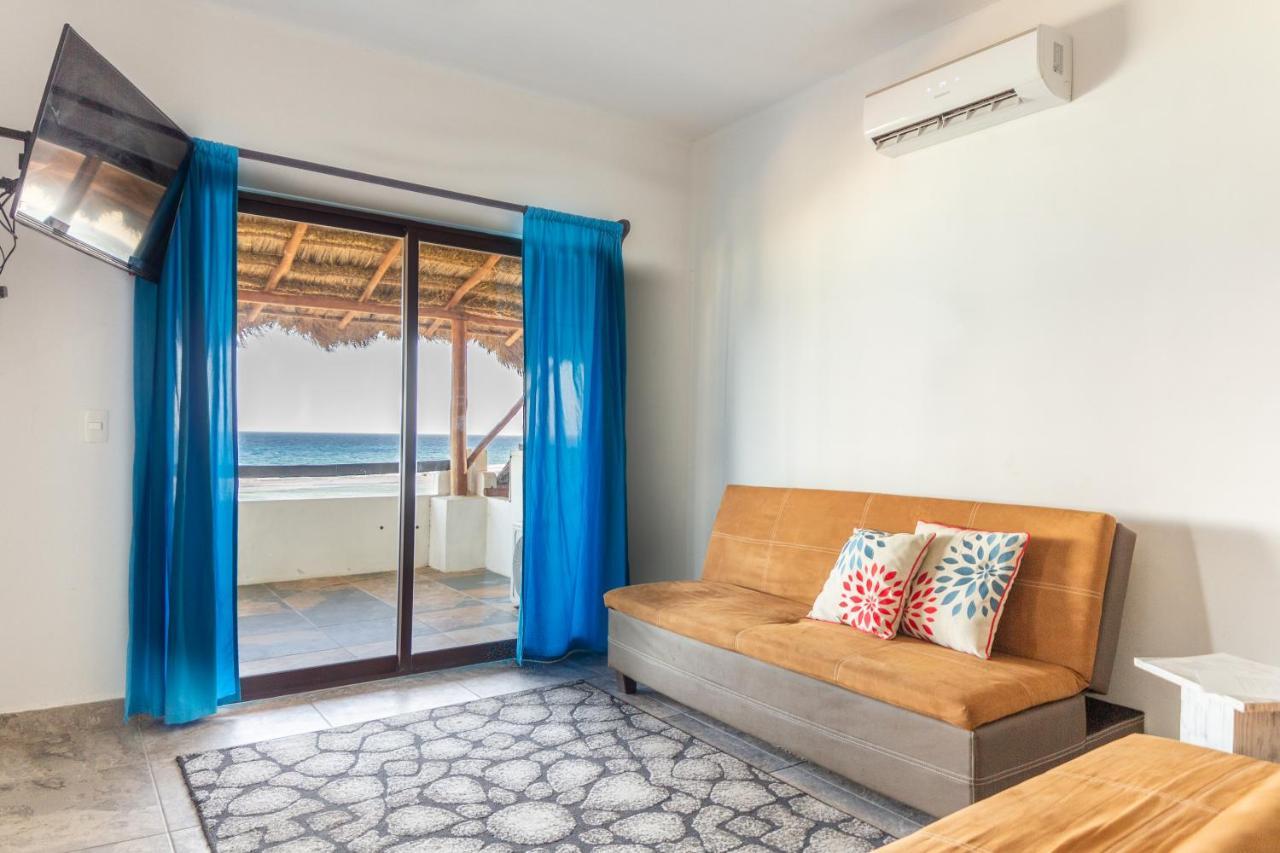 Hotel Blue Reef frente al mar Mahahual Esterno foto